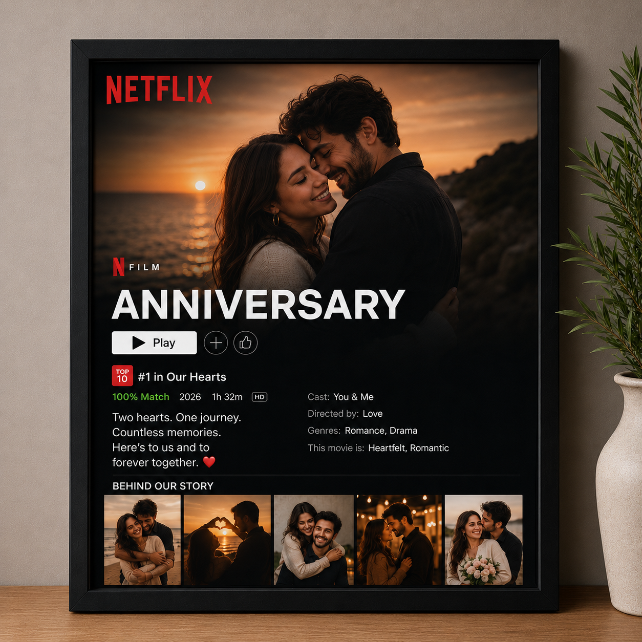 Personalized Netflix Poster Frame