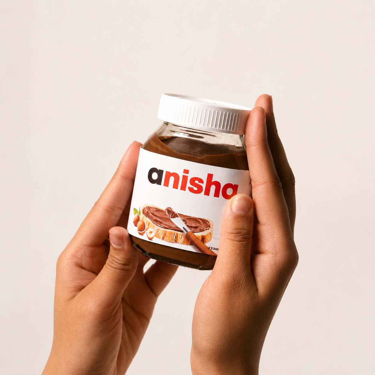 Personalized Nutella Jar